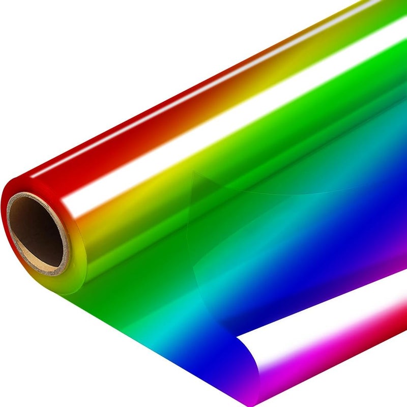 PH PERKHOMY PerkHomy Folio Colored Cellophane Wrap Roll 32" x 100' Folded 3 Mil Thick Cellophane For Gift Basket Treats Goodie Wrapping Craft Flower Bouquet Plastic - Image 1